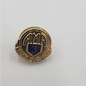 AMA 3 Year Member American Motorcyclist Association Pin